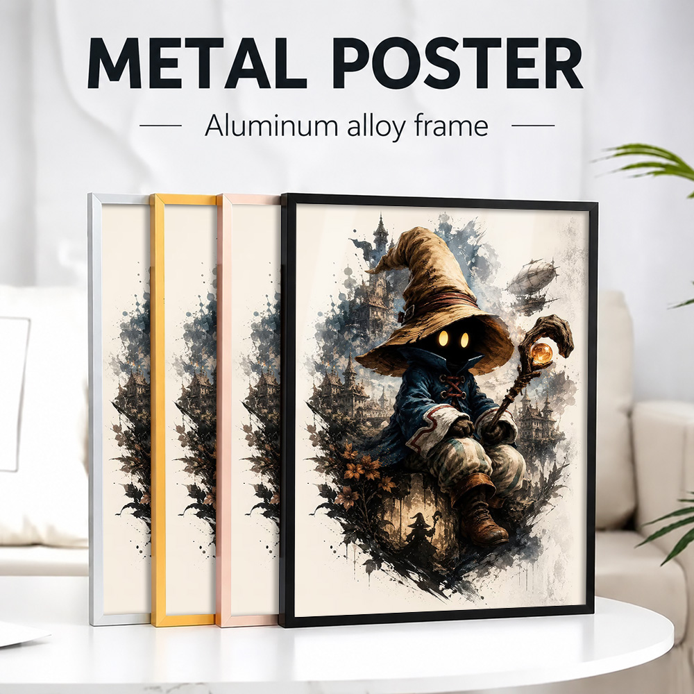 Office Quest - Vivi Ornitier Final Fantasy Framed Metal