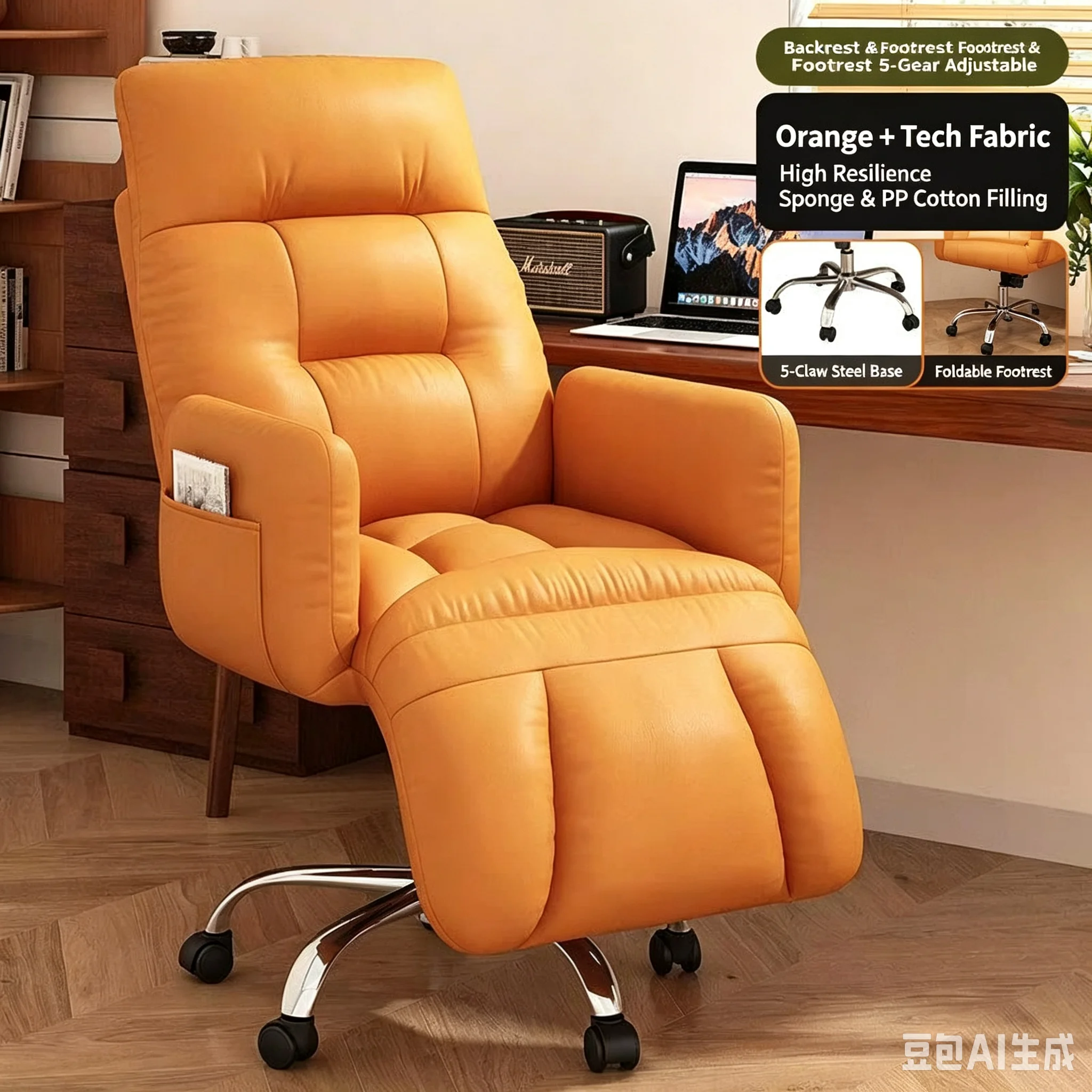 5 Gear Adjustable Recliner Off - Office Tech Gear ulasan dan harga