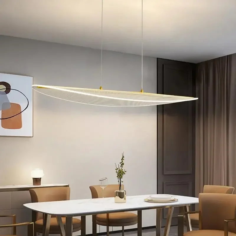 Modern Long Curve LED Pendant  - Office Technician ulasan dan harga